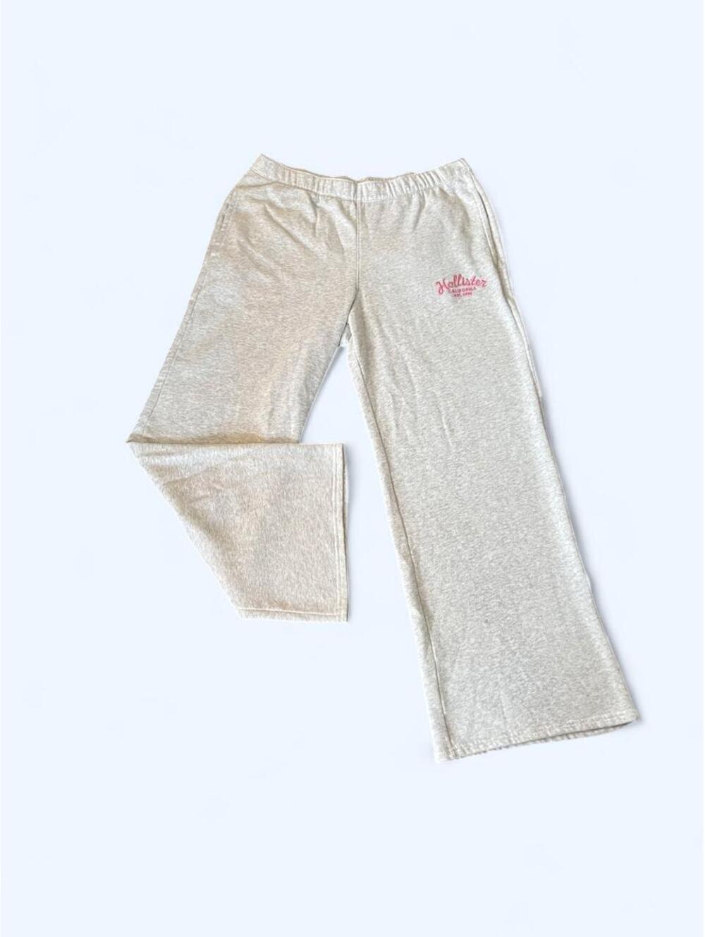 Vintage Y2K Hollister Baggy Wide Leg Low Rise Sweatpants size large 🤍 - Picture 2 of 7